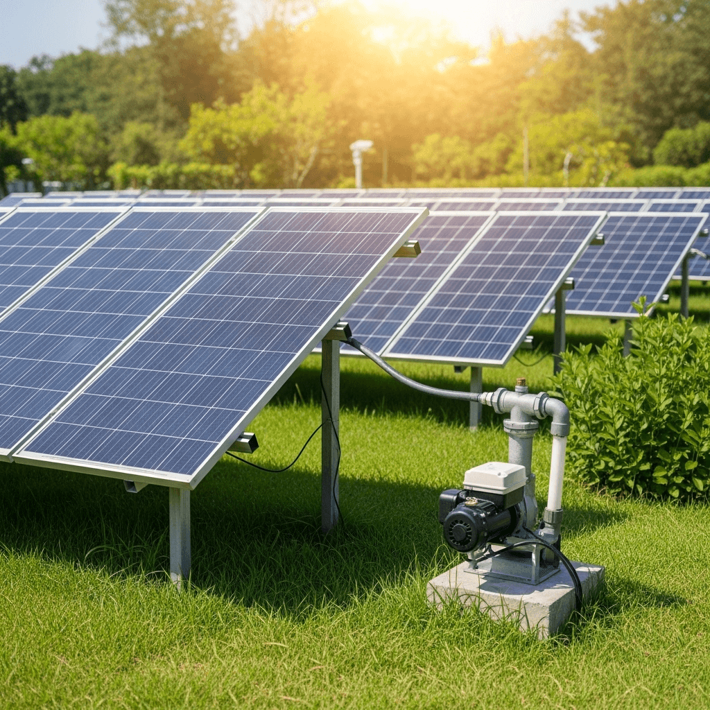 Solar-powered irrigation pump